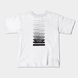 Galaxy geometric abstract black Kids T-Shirt